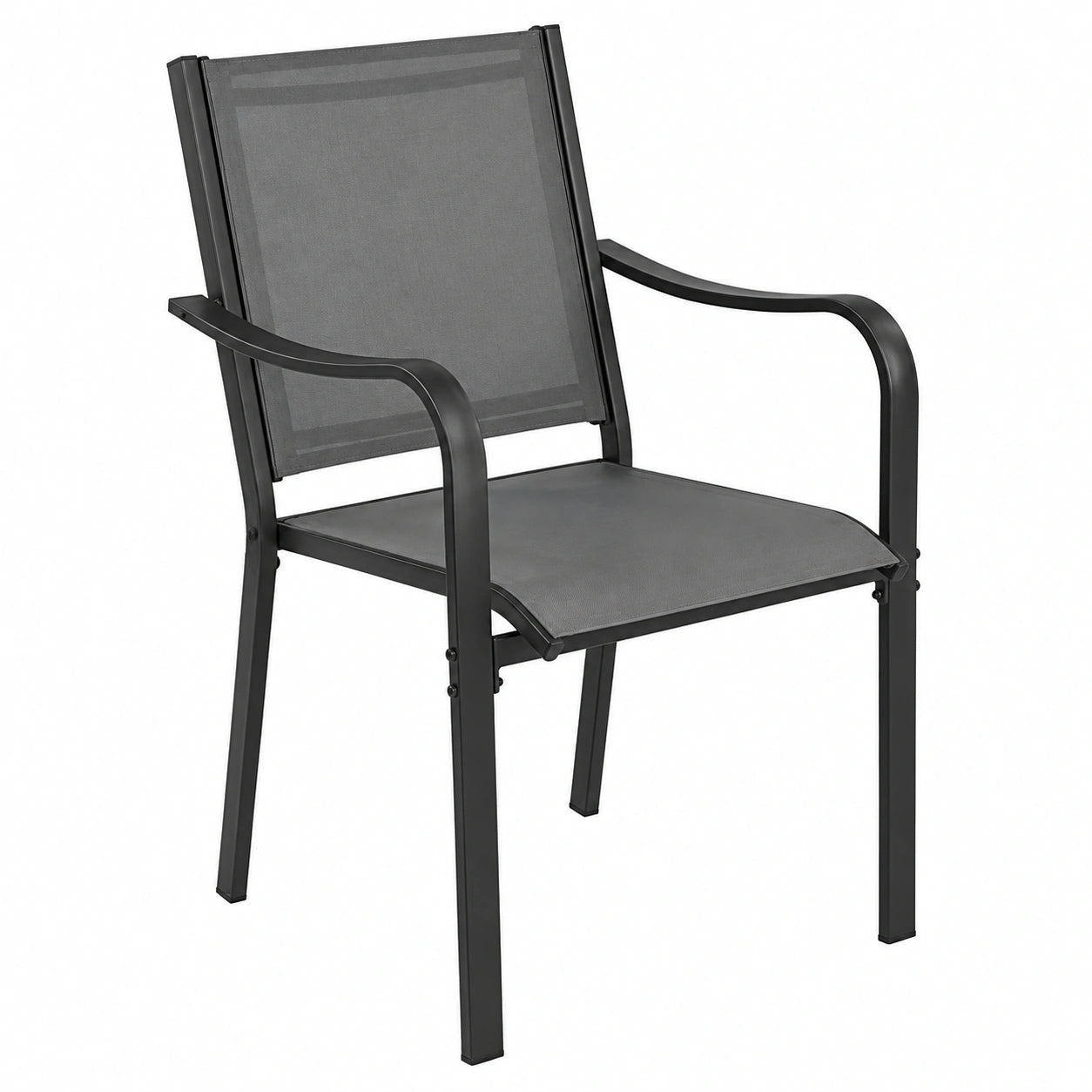 Chaise de jardin, coloris gris, pour la terrasse ou le jardin