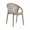 Chaise, en verre, coloris gris et taupe, pour la salle à manger ou la cuisine