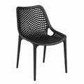 Chaise de jardin, coloris noir, pour la terrasse ou le jardin