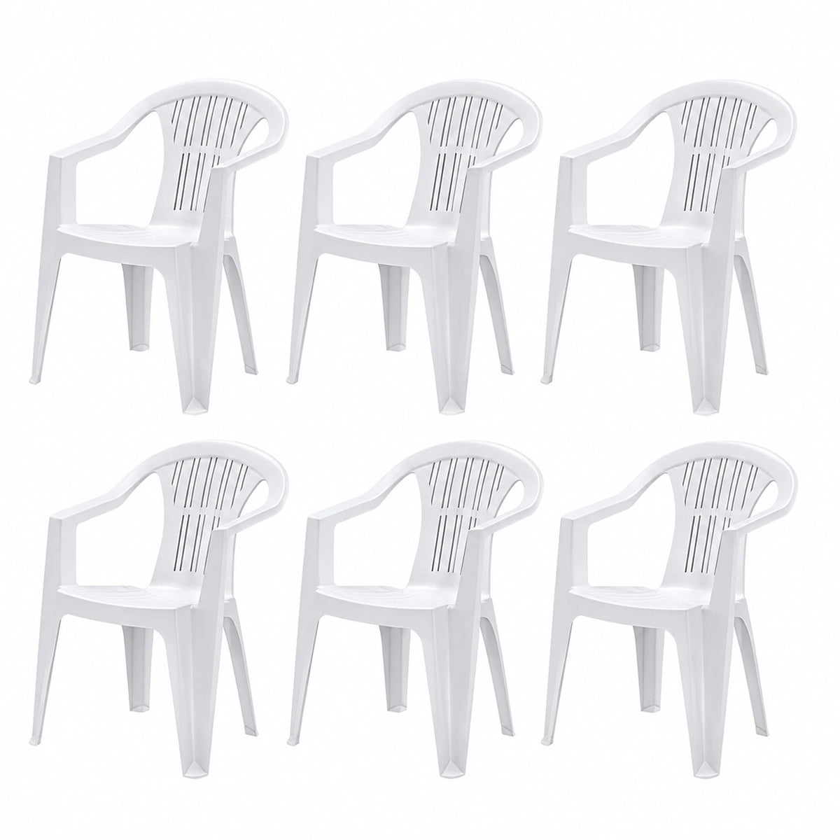 Chaise de jardin, coloris blanc, pour la terrasse ou le jardin