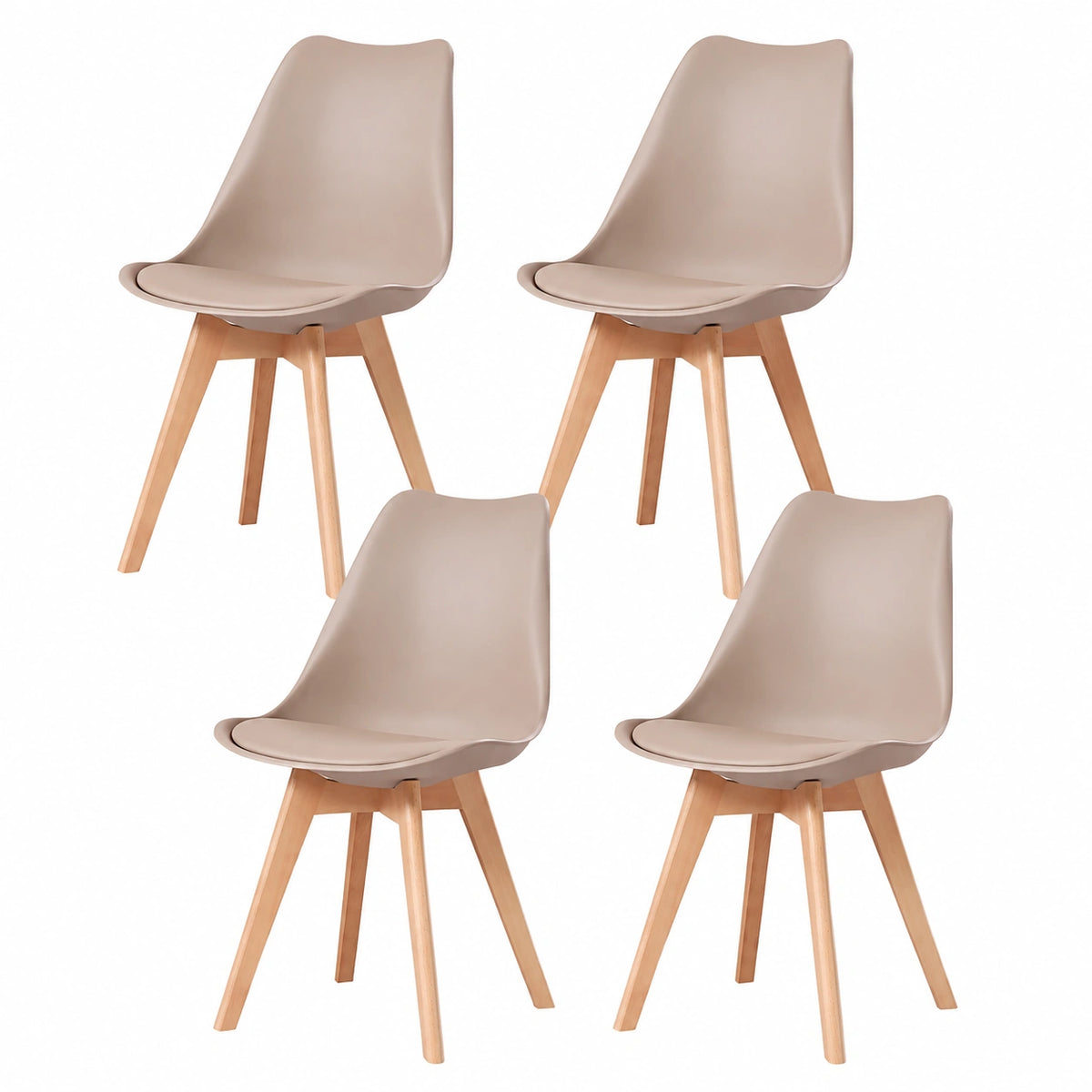 Chaise, coloris taupe, pour la salle à manger ou la cuisine
