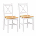 Chaise, en chêne, coloris blanc, pour la salle à manger ou la cuisine