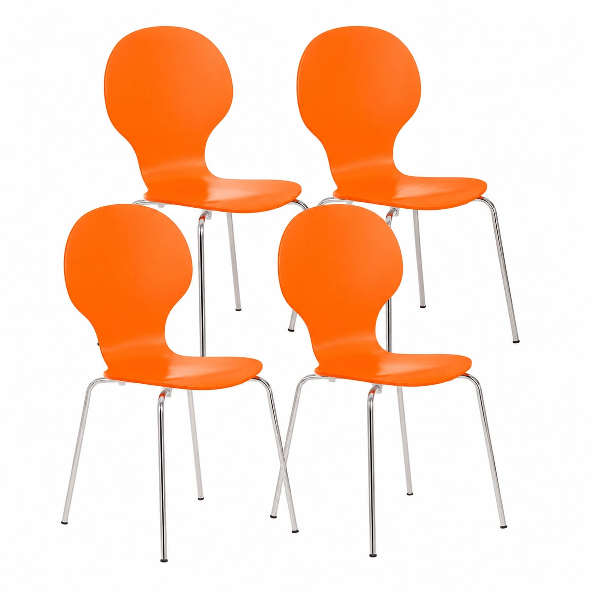 Chaise, coloris orange, pour la salle à manger ou la cuisine
