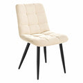 Chaise, en métal, réglable, coloris blanc, pour la salle à manger ou la cuisine