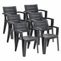 Chaise de jardin, coloris noir, pour la terrasse ou le jardin