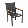 Chaise de jardin, en aluminium, pour la terrasse ou le jardin