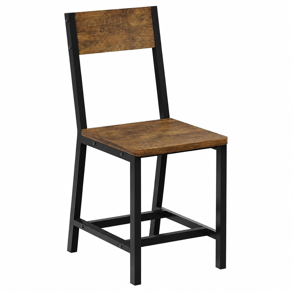 Chaise, en métal, coloris marron, pour la salle à manger ou la cuisine